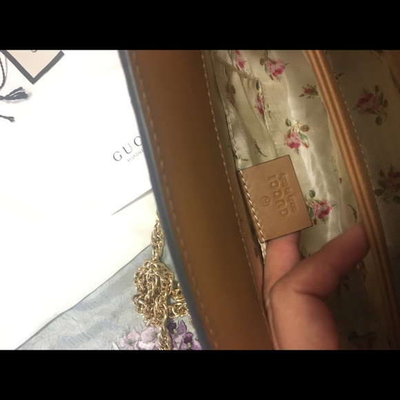 LIMITED EDITION. SPRING COLLECTION. Gucci Ophidia Straw Small Shoulder Bag. - Picture 8 of 9